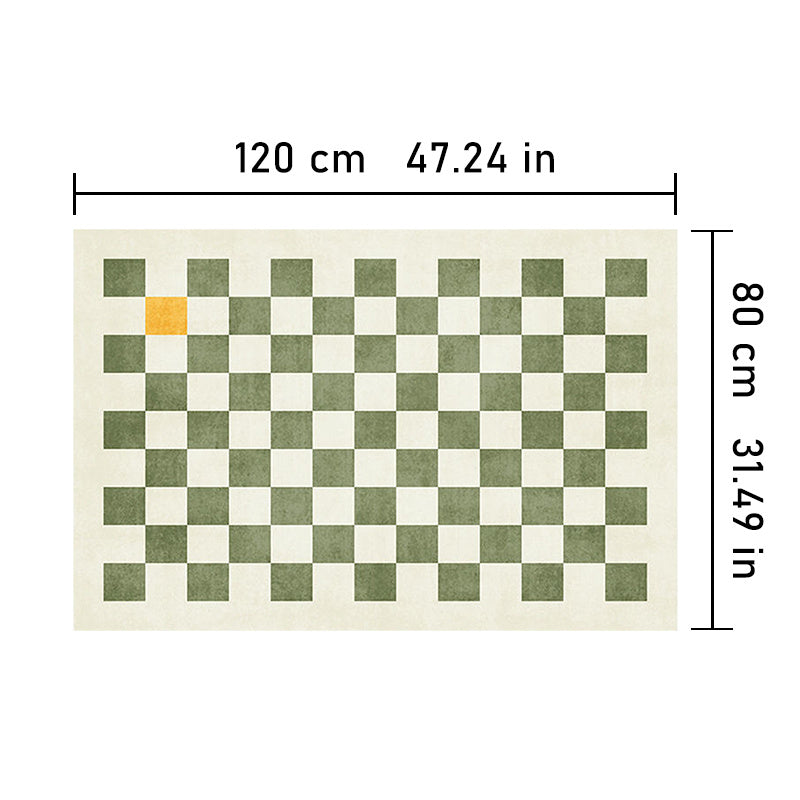Nordic Geometric Checkerboard Living Room Carpet Non Slip Washable
