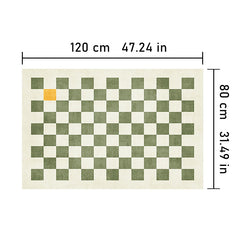 Nordic Geometric Checkerboard Living Room Carpet Non Slip Washable