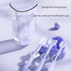 Silicone Small Dog Toothbrush Set Soft Bristles for Oral Health