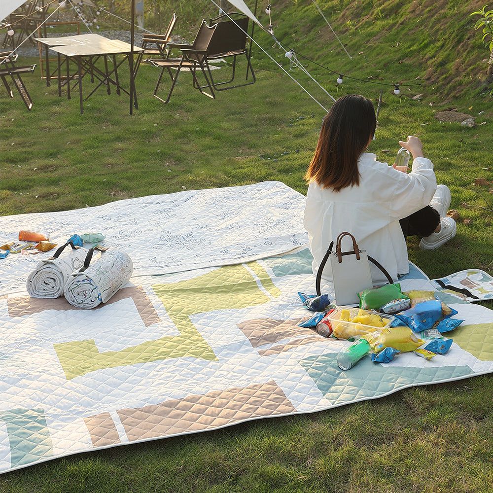 Large Picnic Mat Moisture proof Fabric Floor Mat Outdoor Camping