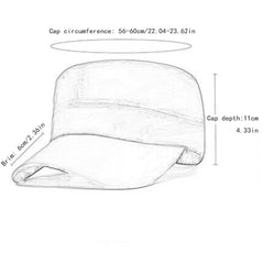 Unisex Mesh Flat Top Hat Lightweight Baseball Cap Sun Visor