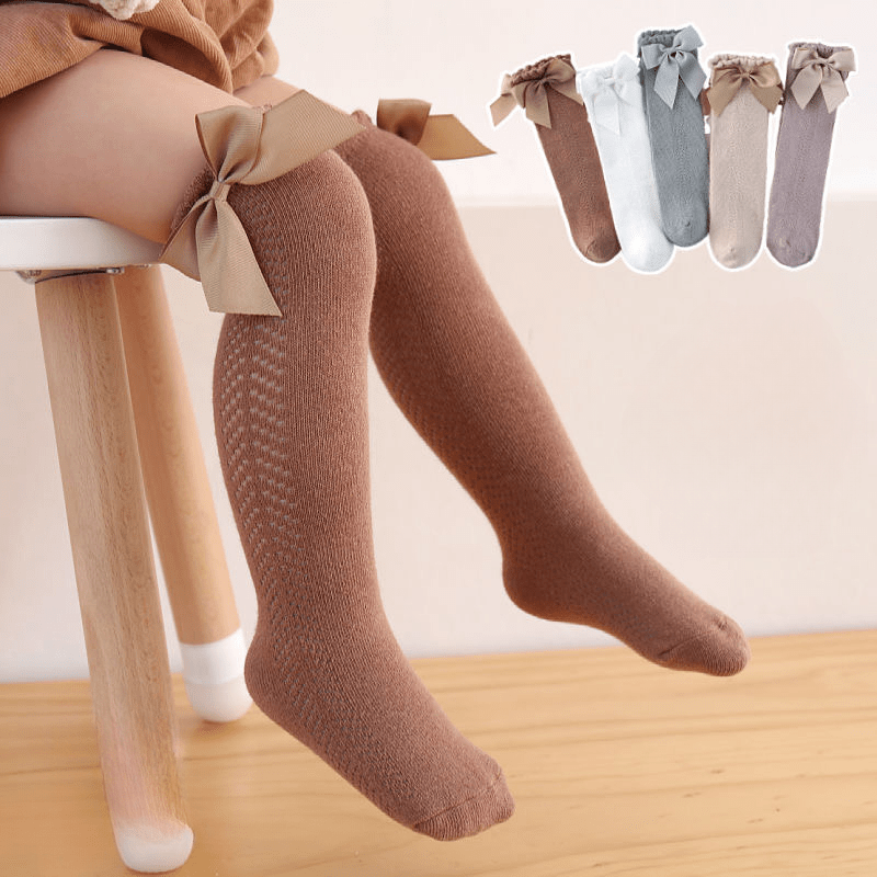 Baby Girls Bow Over The Knee Socks