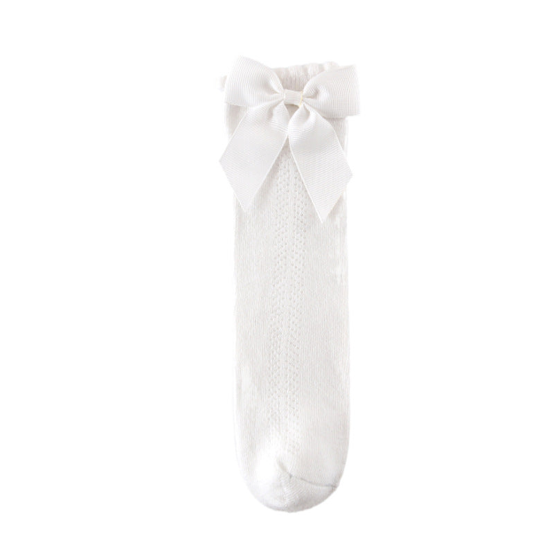 Baby Girls Bow Over The Knee Socks