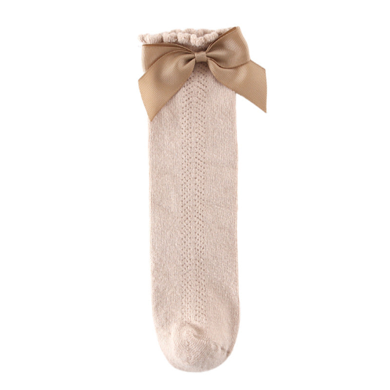 Baby Girls Bow Over The Knee Socks