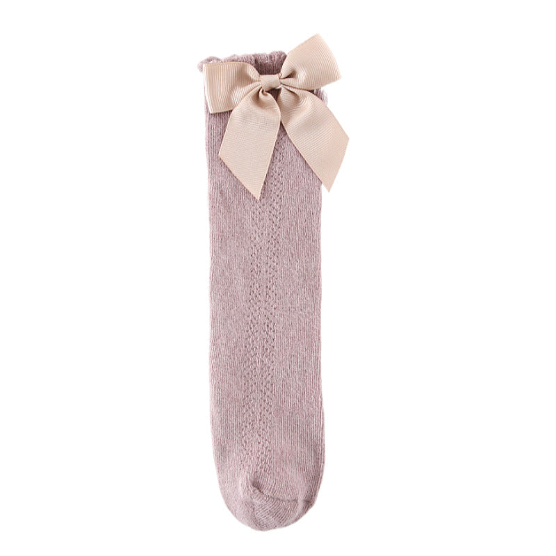 Baby Girls Bow Over The Knee Socks