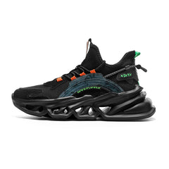 Men's Geometric Print Breathable Blade Sneakers