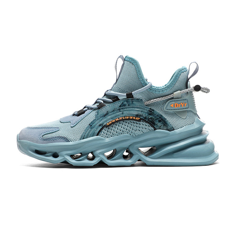 Men's Geometric Print Breathable Blade Sneakers