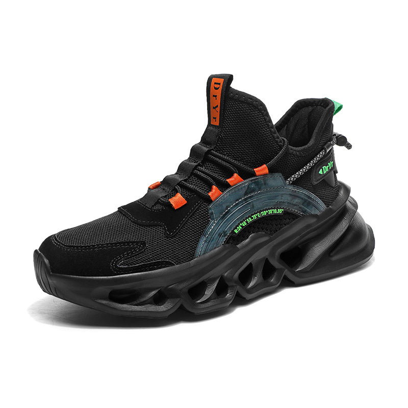 Men's Geometric Print Breathable Blade Sneakers