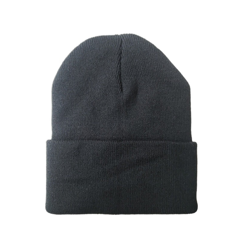 Cartoon Star Embroidery Beanie Knit Hat Warm Skull Cap