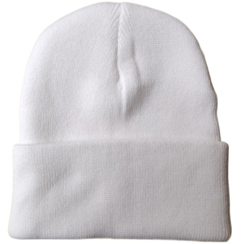 Cartoon Star Embroidery Beanie Knit Hat Warm Skull Cap