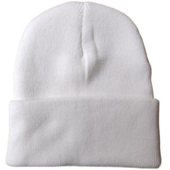 Cartoon Star Embroidery Beanie Knit Hat Warm Skull Cap