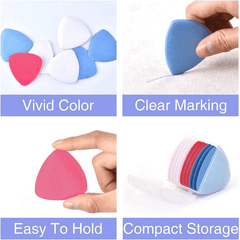 10PCS Tailors Chalk Marker Sewing Fabric Chalk Triangle
