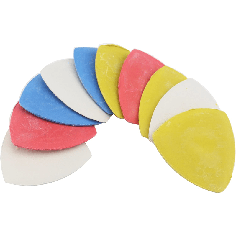 10PCS Tailors Chalk Marker Sewing Fabric Chalk Triangle