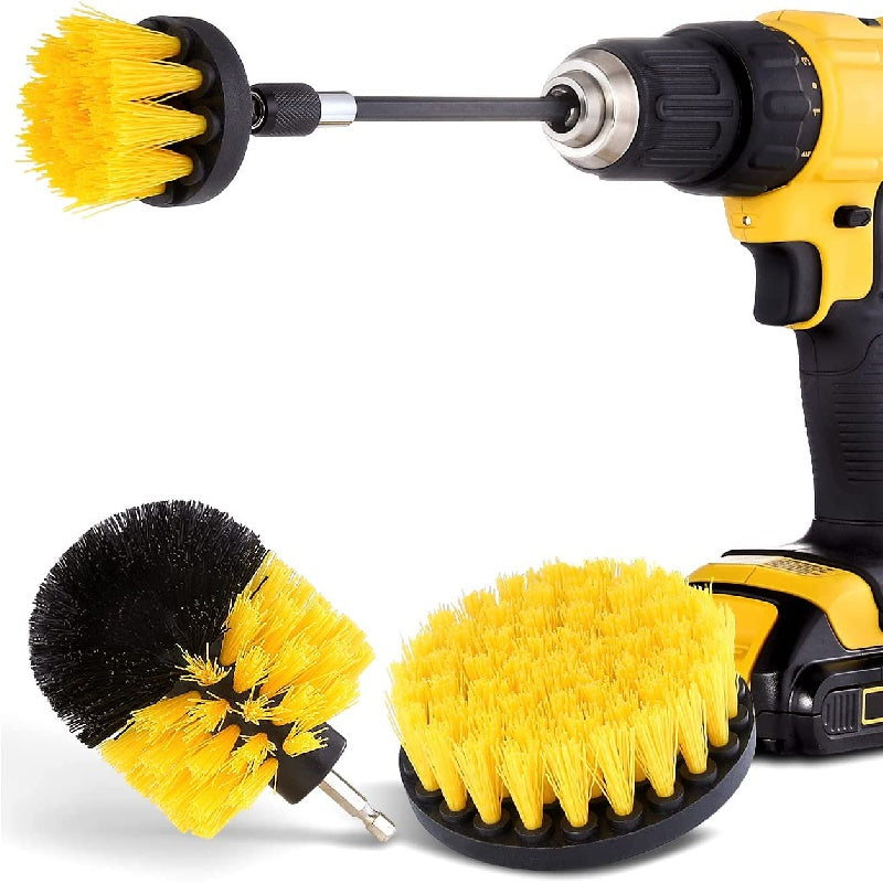 4pcs Drill Brush Attachment Set Power Scrubber Kit for Cleaning