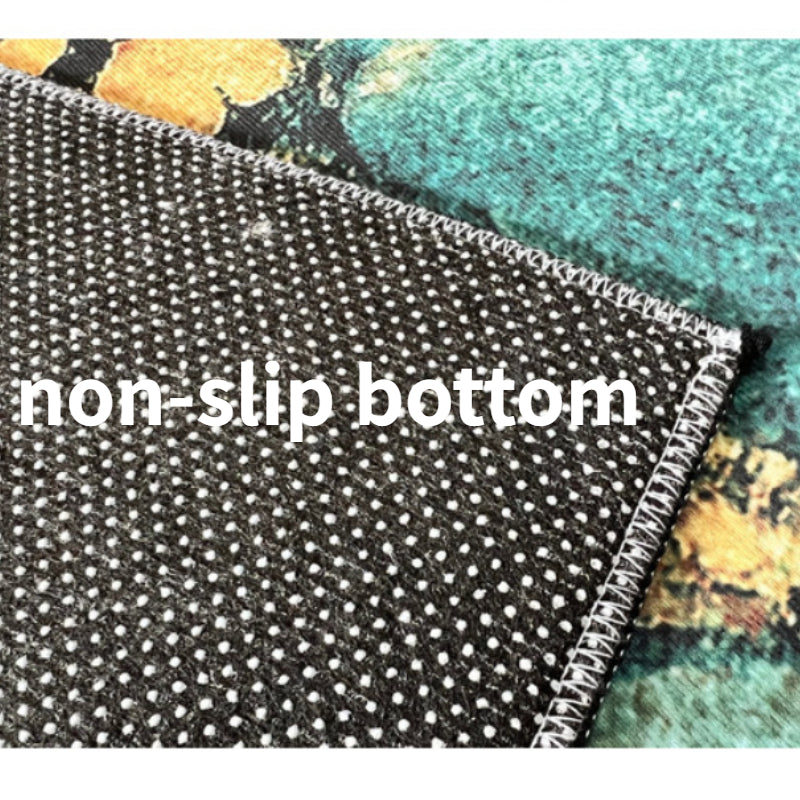 Modern Crystal Velvet Large Area Rug Non-slip Soft Polyester