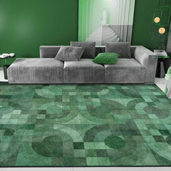 Modern Crystal Velvet Large Area Rug Non-slip Soft Polyester