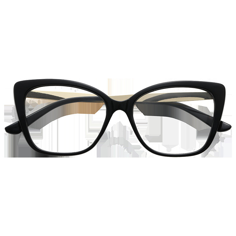 Light Blocking Cat Eye Glasses Clear Lens Anti Eyestrain for Women Men