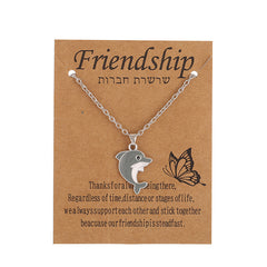 Cute Dolphin Pendant Necklace for Girls