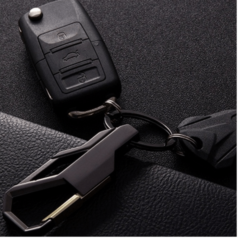 Business Car Keychain Double Headed Key Ring Men