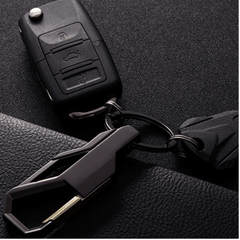 Business Car Keychain Double Headed Key Ring Men
