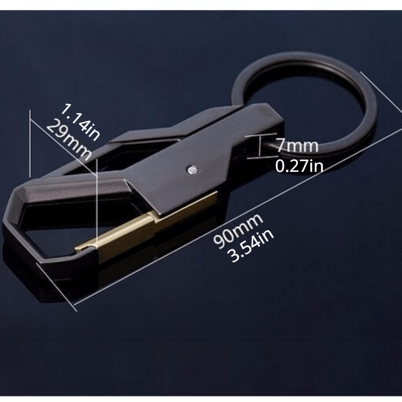 Business Car Keychain Double Headed Key Ring Men
