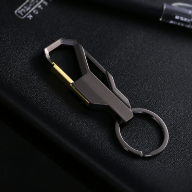 Business Car Keychain Double Headed Key Ring Men