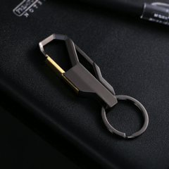 Business Car Keychain Double Headed Key Ring Men