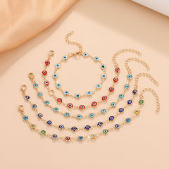 Evil Eye Link Chain Bracelet for Girls