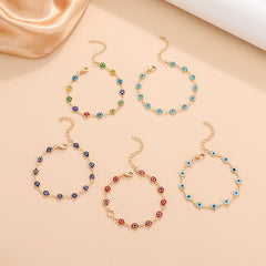 Evil Eye Link Chain Bracelet for Girls
