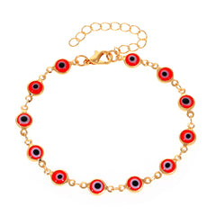Evil Eye Link Chain Bracelet for Girls