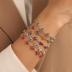 Evil Eye Link Chain Bracelet for Girls