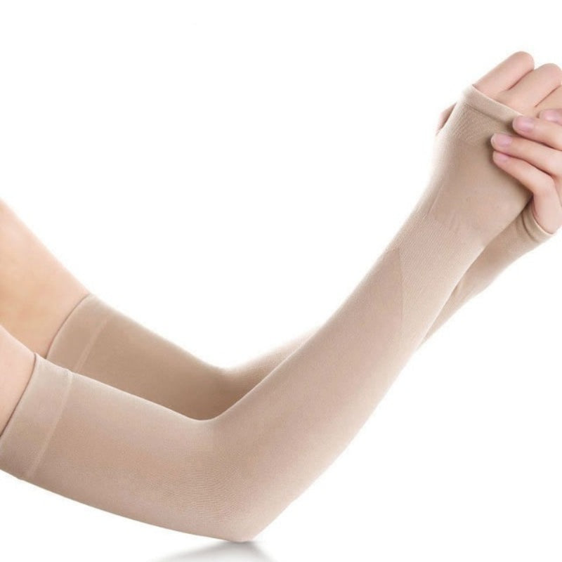 Ice Silk Arm Sleeves UV Protection Hand Cover for Outdoor Sports