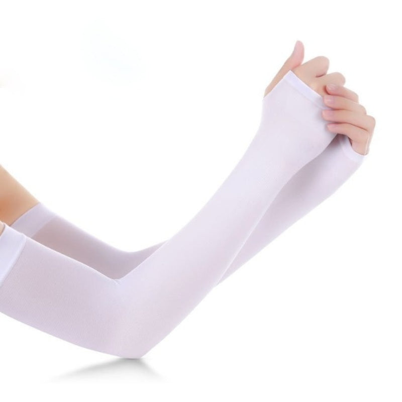 Ice Silk Arm Sleeves UV Protection Hand Cover for Outdoor Sports