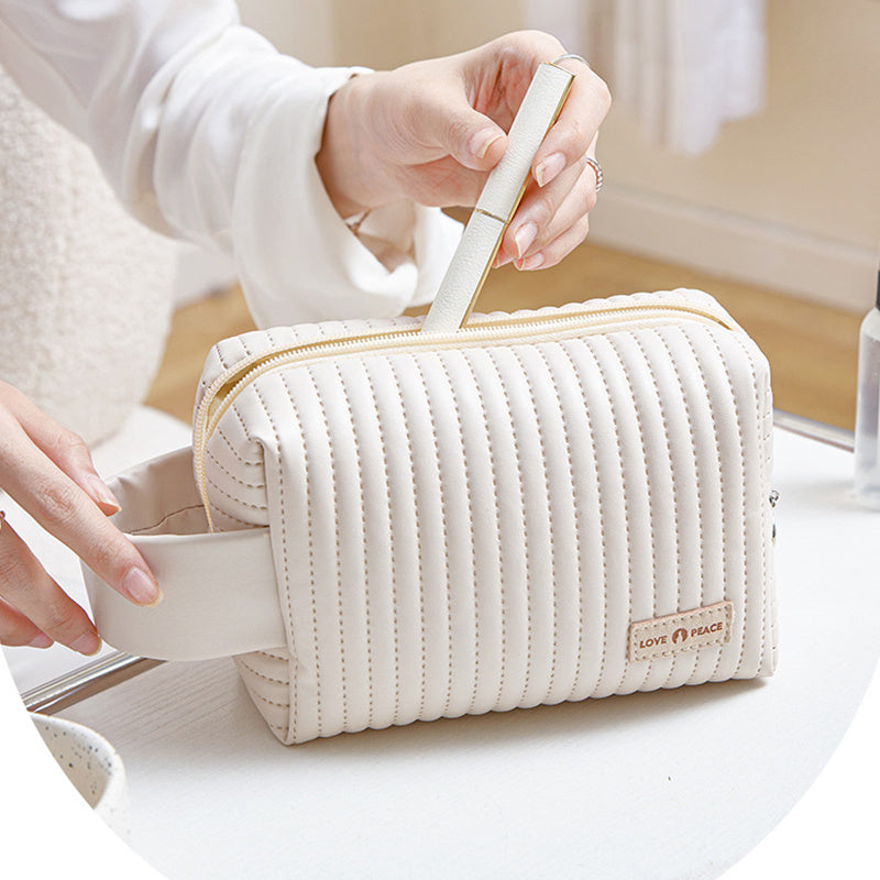 Small Makeup Bag Portable Cosmetic Bag Travel Make Up Pouch Waterproof Toiletry