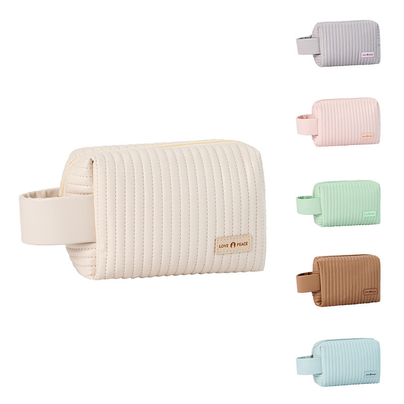 Small Makeup Bag Portable Cosmetic Bag Travel Make Up Pouch Waterproof Toiletry