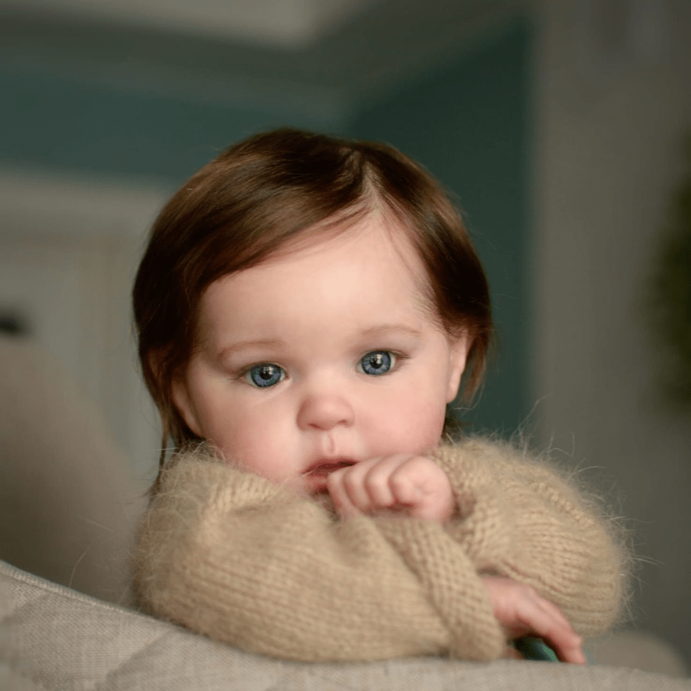 Realistic 20inch Baby Reborn Doll with Painting Skin Soft vinyl Toy for Girl