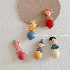 5pcs Cartoon Clown Hair Clips Girls Party Hair Accessories