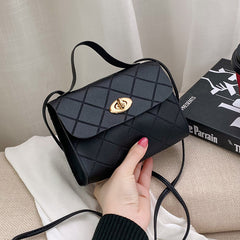 Casual Rhombus Small Square Crossbody Bag for Girls