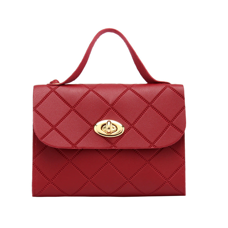 Casual Rhombus Small Square Crossbody Bag for Girls