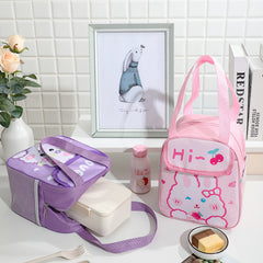 Kids Cartoon Animal Tote Bag - Waterproof Insulation Lunch Bag