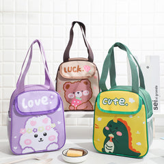 Kids Cartoon Animal Tote Bag - Waterproof Insulation Lunch Bag