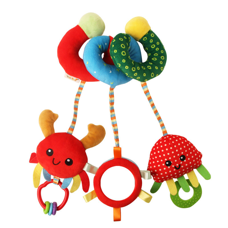 Baby Animal Bed Wrap Car Hanging Plush Comfort Bed Wrap