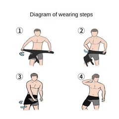 Men's Fitness Leggings Muscle & Hip Protection Weightlifting Thigh Belt
