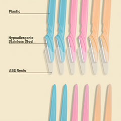 3Pcs Eyebrow Razor Exfoliating Tool Razors For Women Face Facial