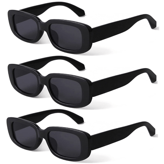 Retro Rectangle Sunglasses UV400 Sun Shades for Summer Travel