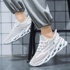 Men's Breathable Lace Up Mesh Sneakers Casual Outdoor Shoes