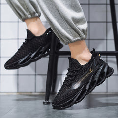 Men's Breathable Lace Up Mesh Sneakers Casual Outdoor Shoes