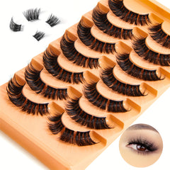 56 Pcs 5D Fluffy Faux Mink Lash Clusters 18mm Extensions