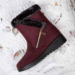 Women's Warm Snow Boots Fleece Lining Ankle Boots