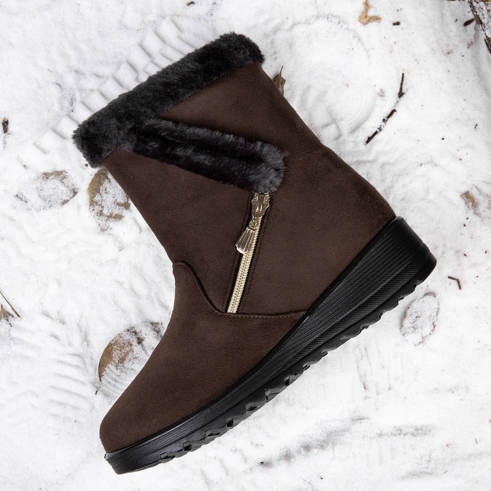 Women's Warm Snow Boots Fleece Lining Ankle Boots